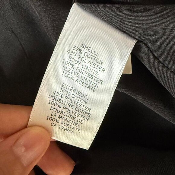 Black Tweed Banana Republic Jacket with Clasps - Picture 7 of 8